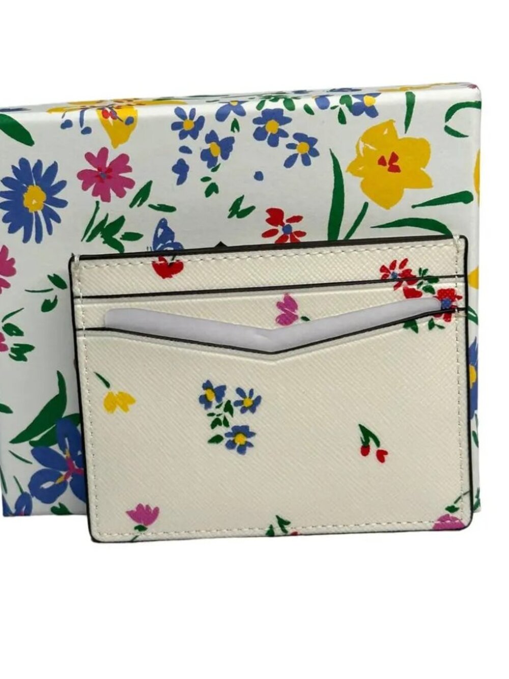 KATE SPADE Staci Garden Bouquet Boxed Small Card Holder - Picture 2 of 10